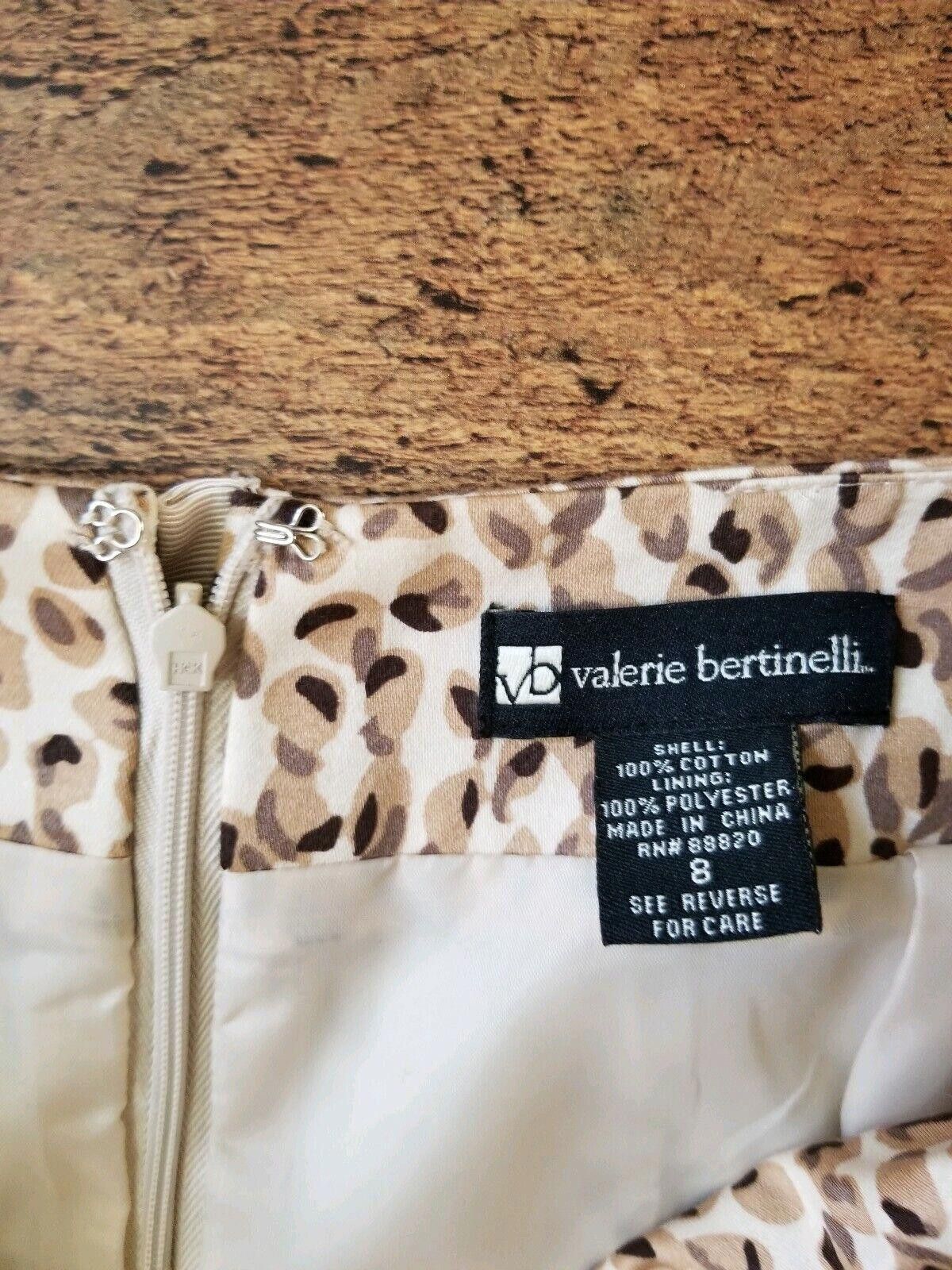Designer Valerie Bertinelli Skirt Size 8 Animal Print Pencil Size 30" / US 8 / IT 44 - 3 Thumbnail
