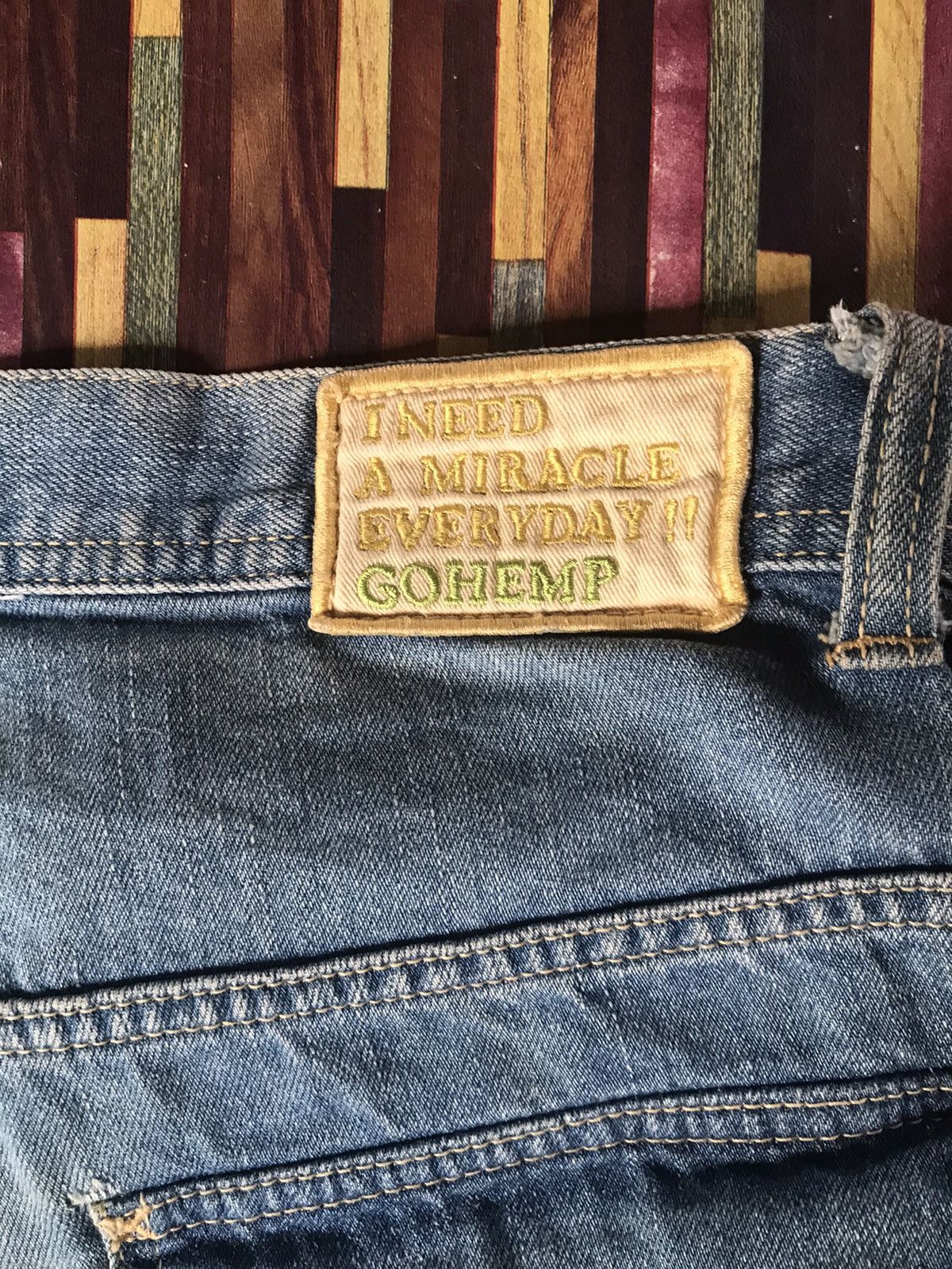 Japanese Brand VTG DENIM PANTS CANNABIS SATIVA Size US 32 / EU 48 - 11 Thumbnail