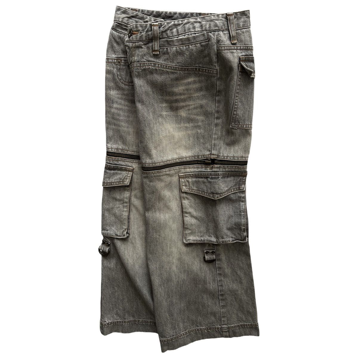 Japanese Brand × Le Grande Bleu (L.G.B.) ‘EDGE ON ALL’ 2WAYS CARGO JEANS Size 29" - 7 Thumbnail