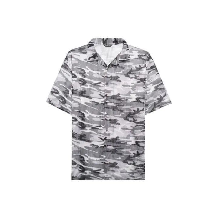 Balenciaga Balenciaga Balenciaga Casual Camouflage Print Short Sleeve Size US M / EU 48-50 / 2 - 1 Thumbnail