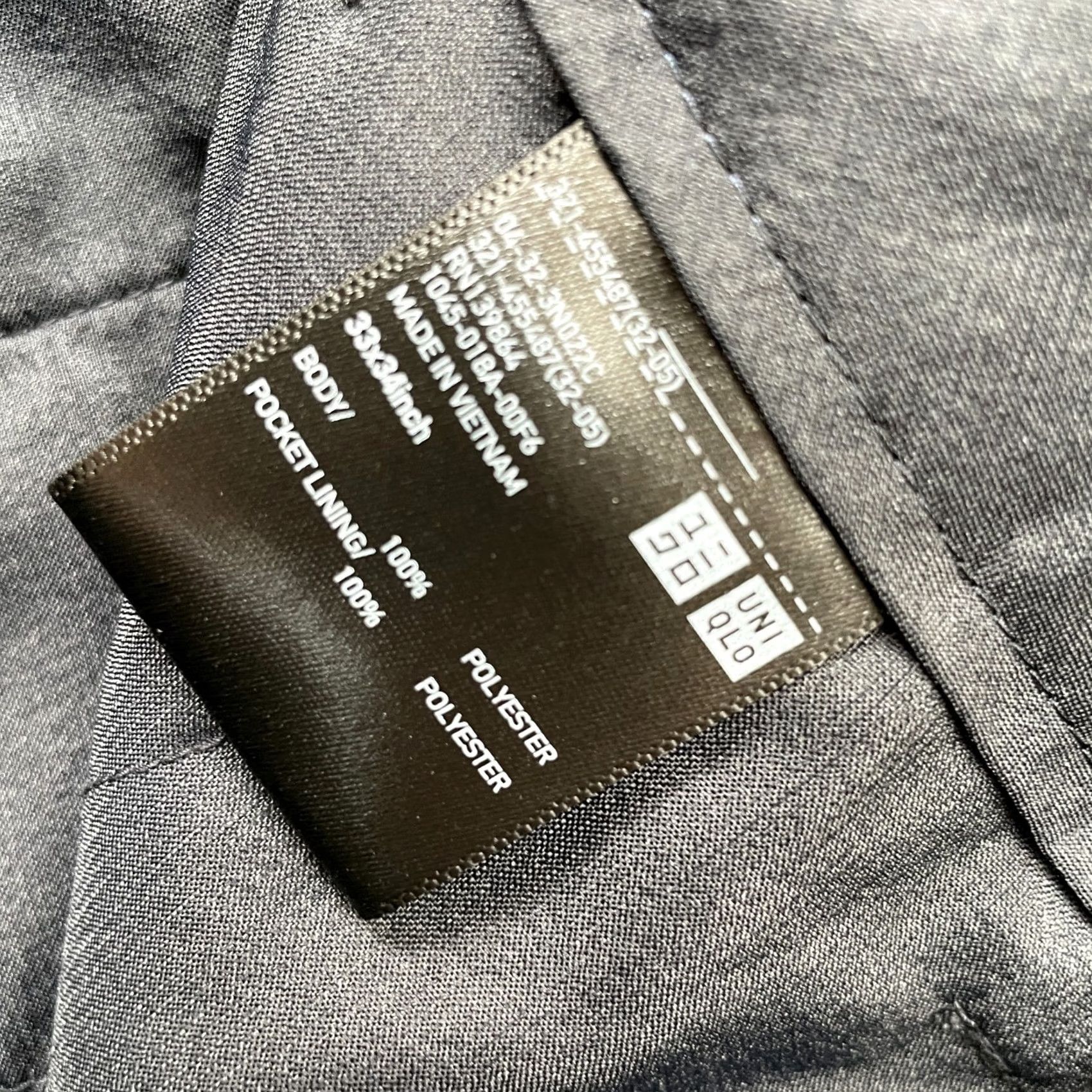 Uniqlo Uniqlo Pants Mens 33x34 Blue AirSense Dress Straight Leg Office Wear Business Size US 33 - 3 Thumbnail