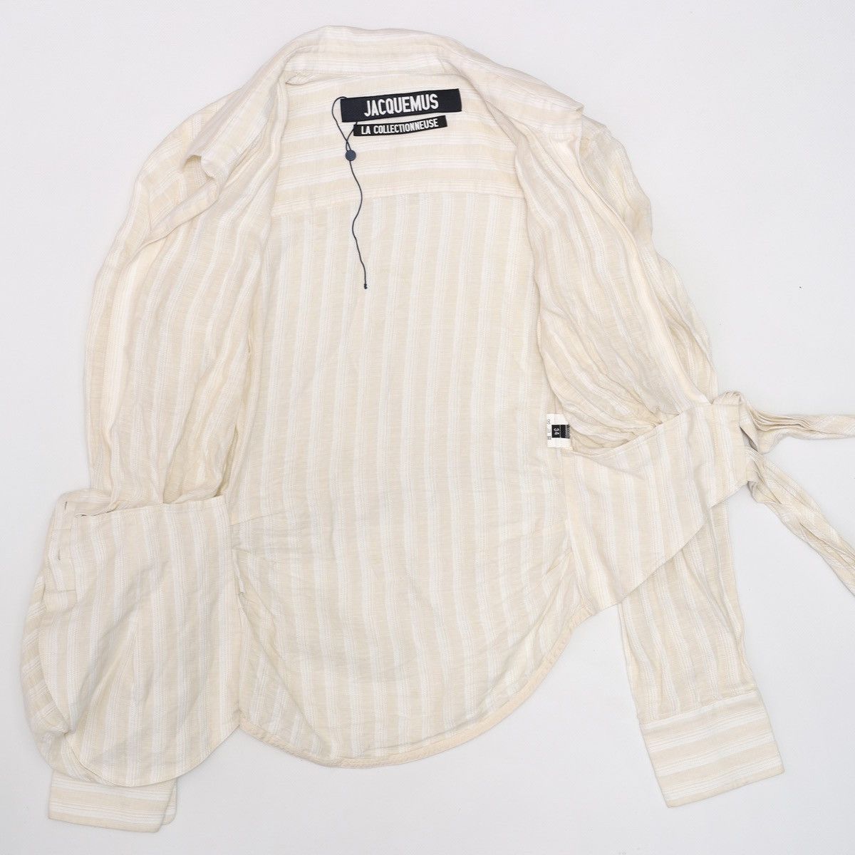 Jacquemus Jacquemus Bahia La Collectionneuse Linen Shirt Top Striped Size XS / US 0-2 / IT 36-38 - 9 Thumbnail