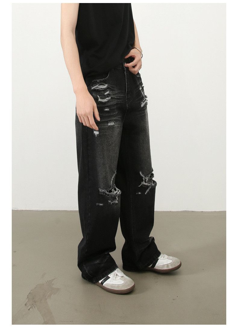 Japanese Brand × Vintage American retro high street washed ripped jeans Size US 32 / EU 48 - 4 Thumbnail