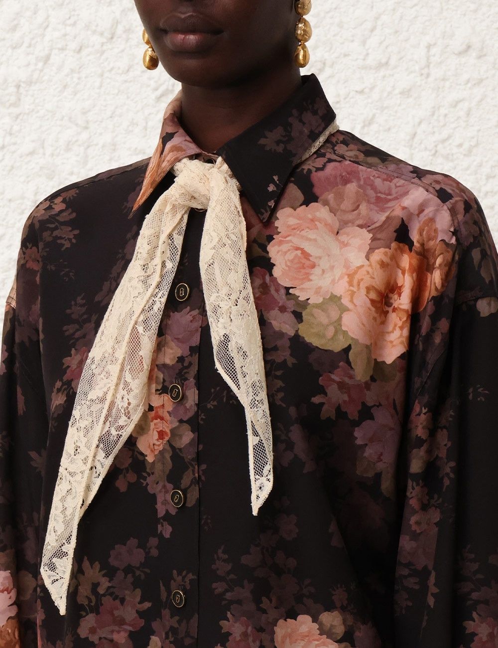 Zimmermann oc11z0925 Illustration Lace Scarf Shirt in Multicolor Size XS / US 0-2 / IT 36-38 - 5 Thumbnail