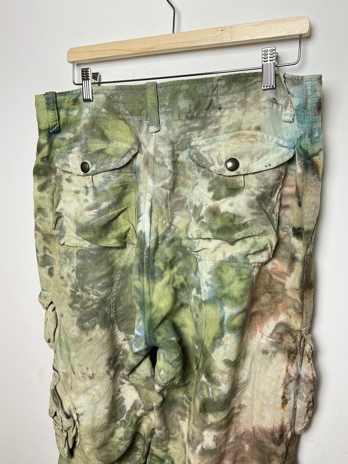Polo Ralph Lauren ralph lauren tie dye cargo camo multipocket army pants Size US 33 - 8 Thumbnail