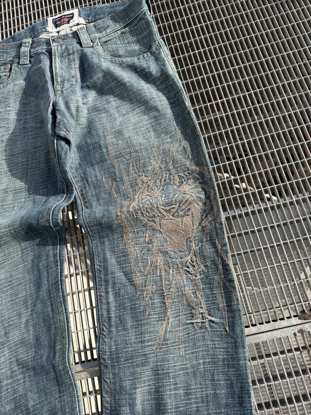Armani Vintage 00s Armani Jeans Rare Printed Jeans Size US 34 / EU 50 - 3 Thumbnail