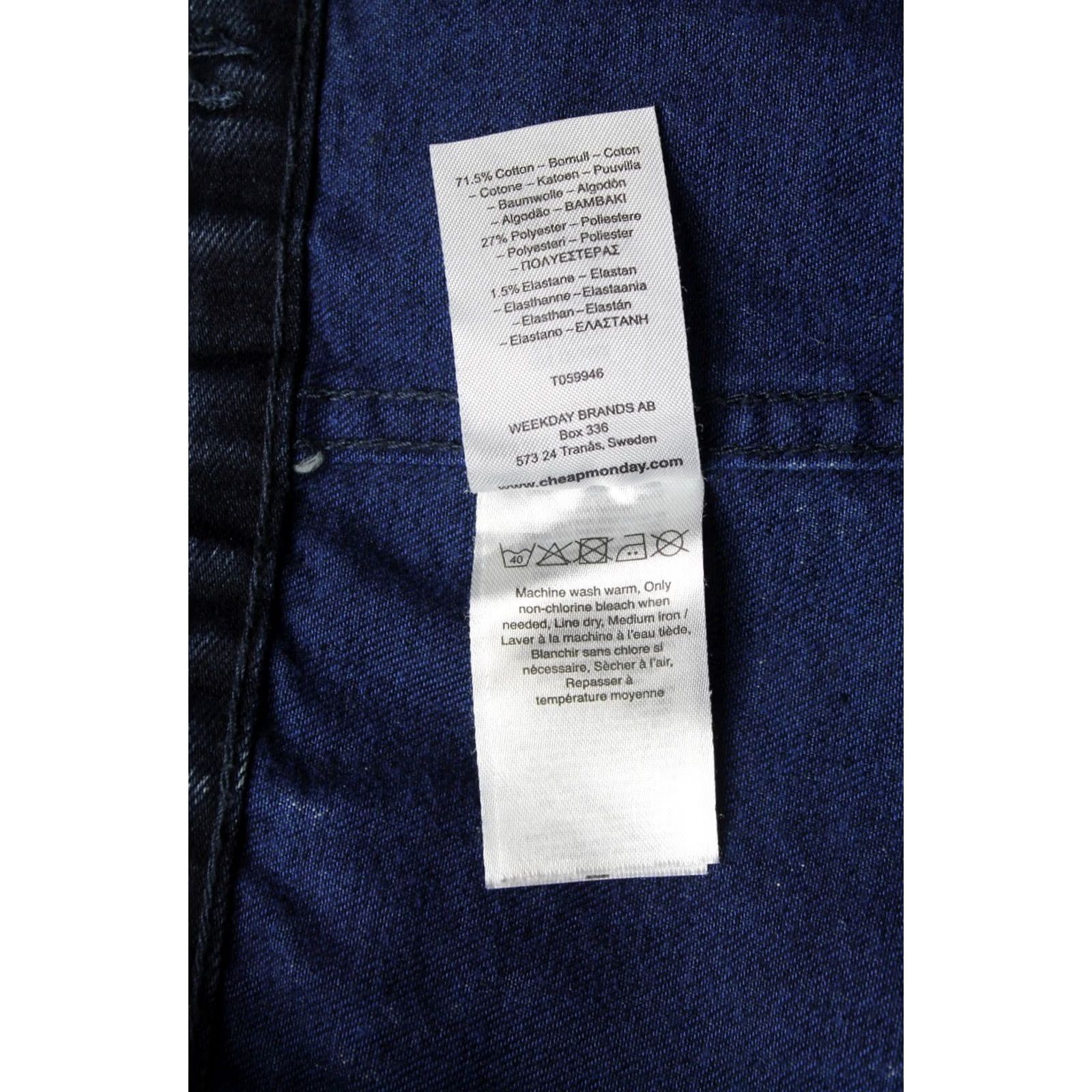 Cheap Monday Cheap Monday Stapie Denim Jacket Sulphur Blue Large Mens Button Up Polo Denim Jacket Size US L / EU 52-54 / 3 - 7 Thumbnail