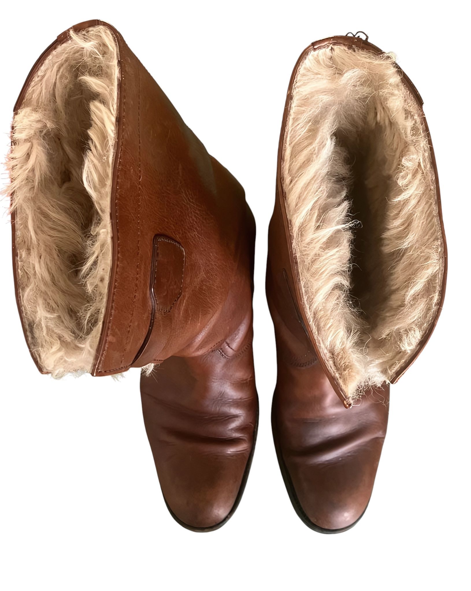 Gucci MONGOLIAN LAMB FUR LEATHER BOOTS BY TOM FORD Size US 10 / EU 43 - 4 Thumbnail