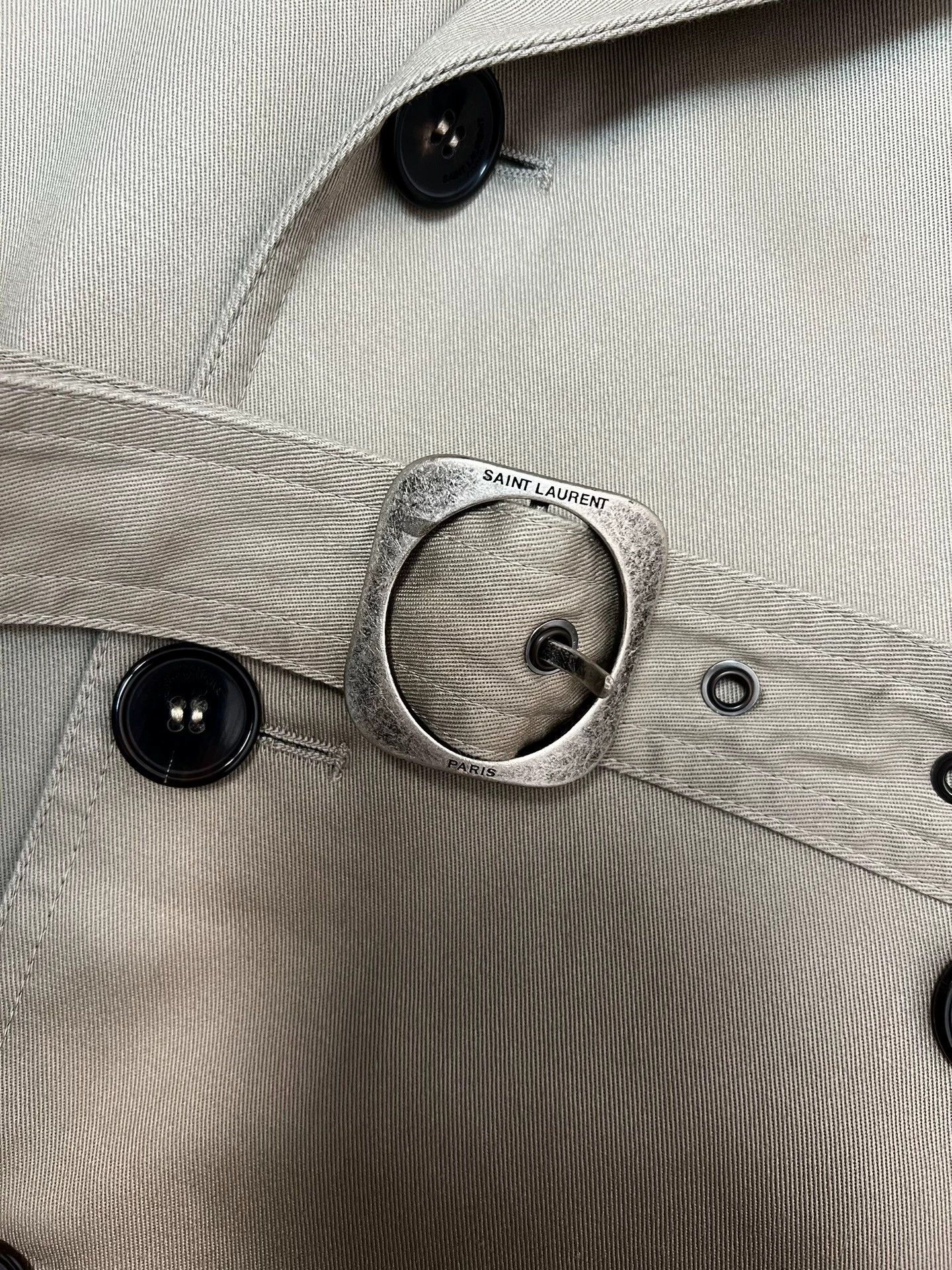 Saint Laurent Paris Authentic Saint Laurent SLP double-breasted trench coat Size US S / EU 44-46 / 1 - 4 Thumbnail