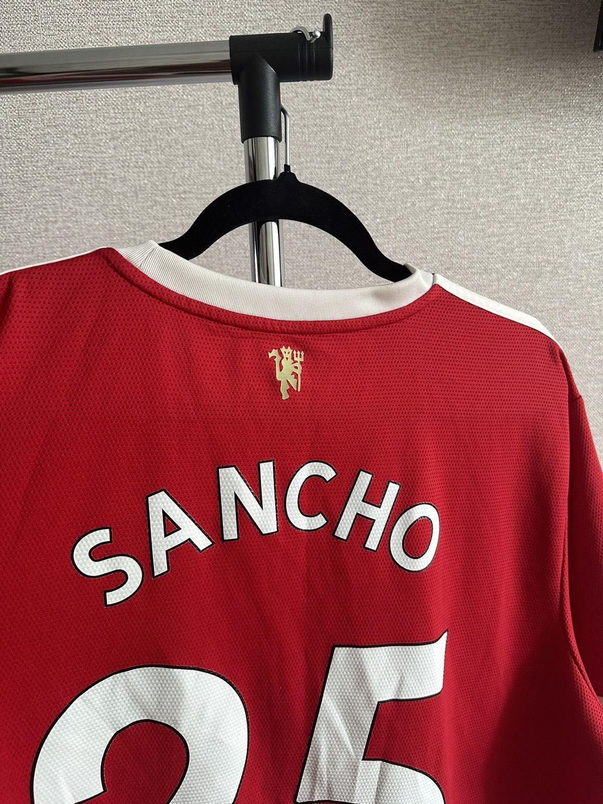 Adidas 2021/22 Adidas Sancho #25 Home Soccer Jersey Size US XXL / EU 58 / 5 - 14 Thumbnail