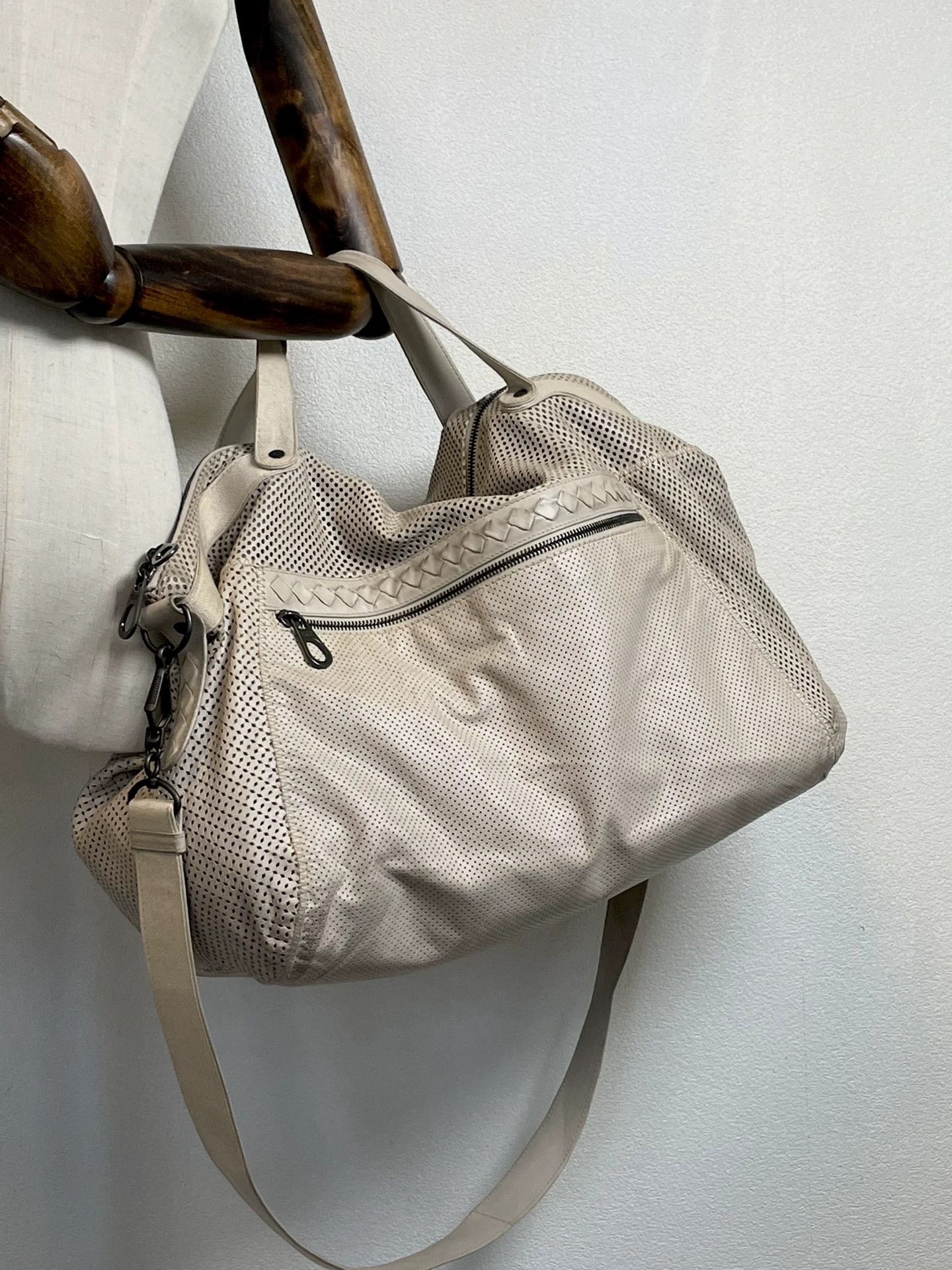 Bottega Veneta Bottega Veneta Net Lambskin Intrecciato Travel Bag L Size ONE SIZE - 4 Thumbnail