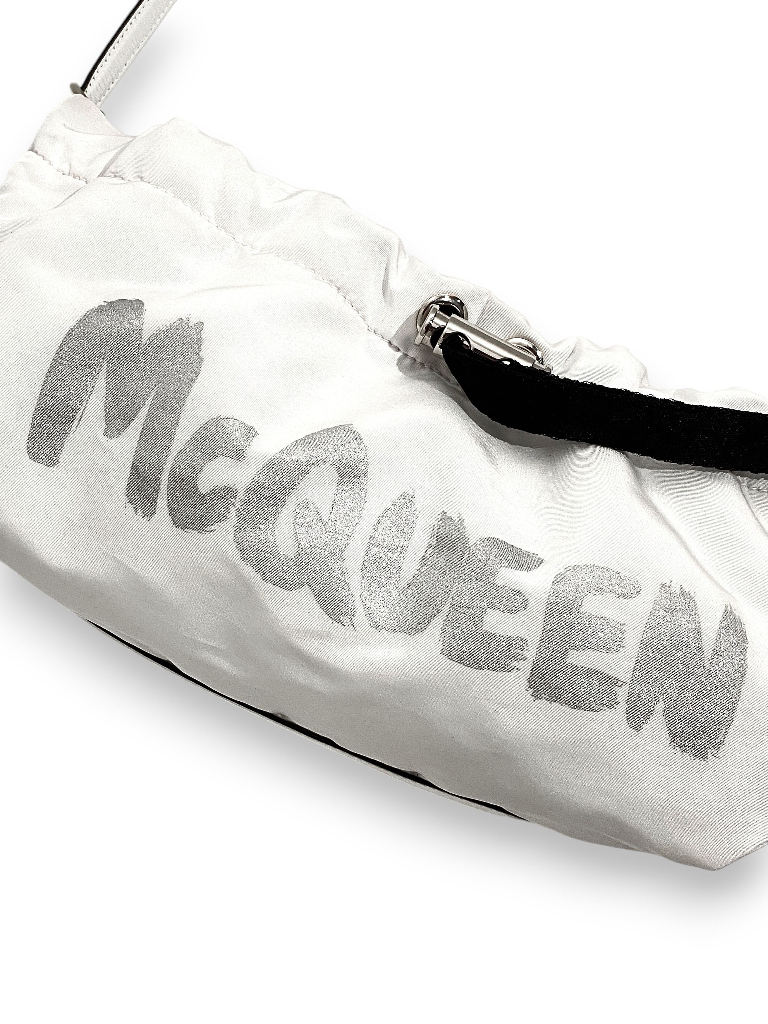 Alexander McQueen Alexander McQueen White Graffiti Logo Bundle Crossbody Bag Size ONE SIZE - 4 Thumbnail