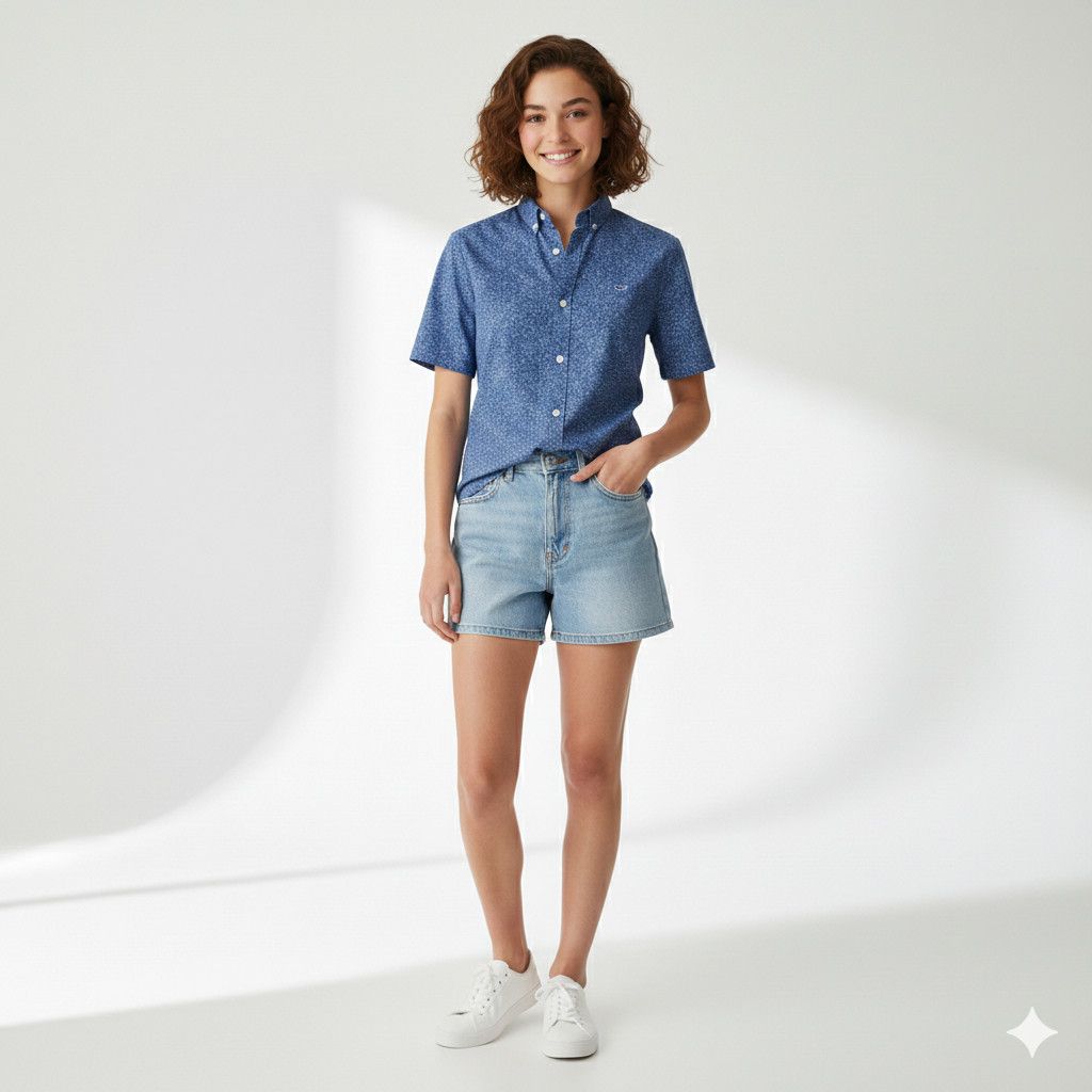 Vineyard Vines Vinyard Vines Youth XL/Women M Button Down Shirt Blue Floral Size M / US 6-8 / IT 42-44 - 4 Thumbnail