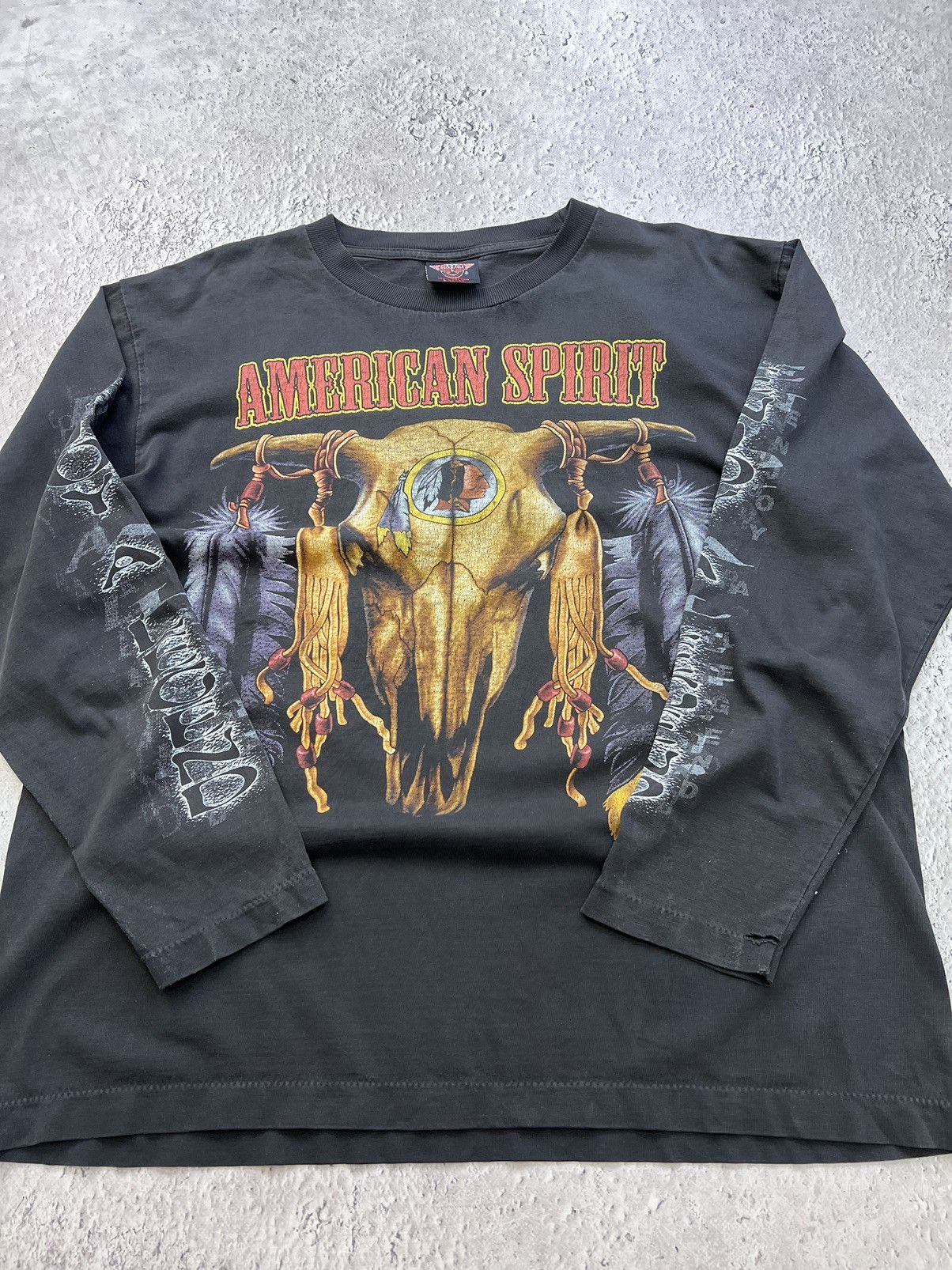 Vintage 90s HARLEY DAVIDSON TYPE FLAME Long Sleeve T-shirt