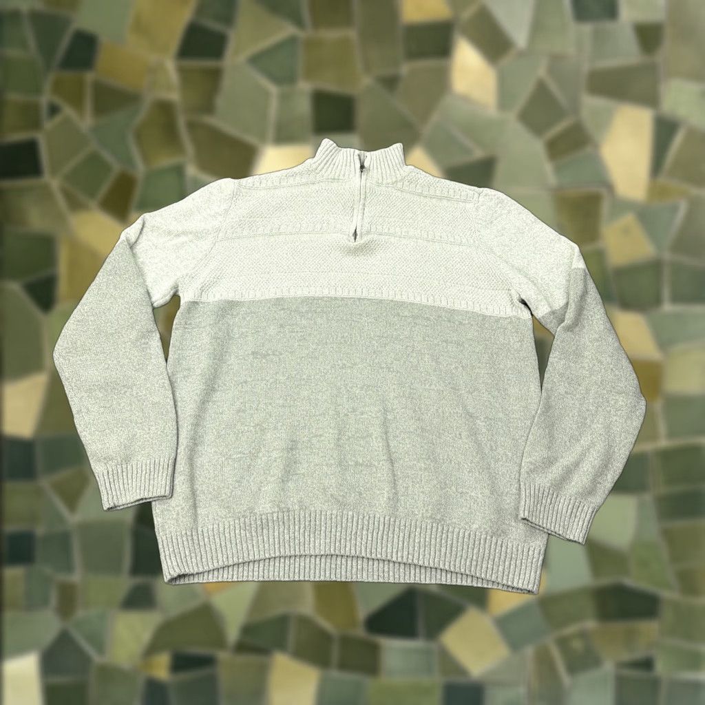 Vintage Preswick & Moore Sweater Mens 2XL Gray Quarter Zip Mock Neck Knit Pullover Size US XXL / EU 58 / 5 - 1 Thumbnail