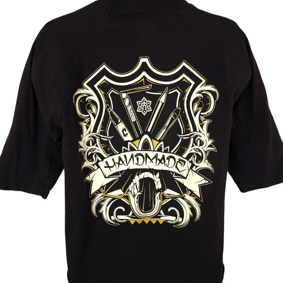 Vintage Cukui Men’s T Shirt Large Black Raglan Art Tee Artist Tools Shirt Size US L / EU 52-54 / 3 - 4 Thumbnail