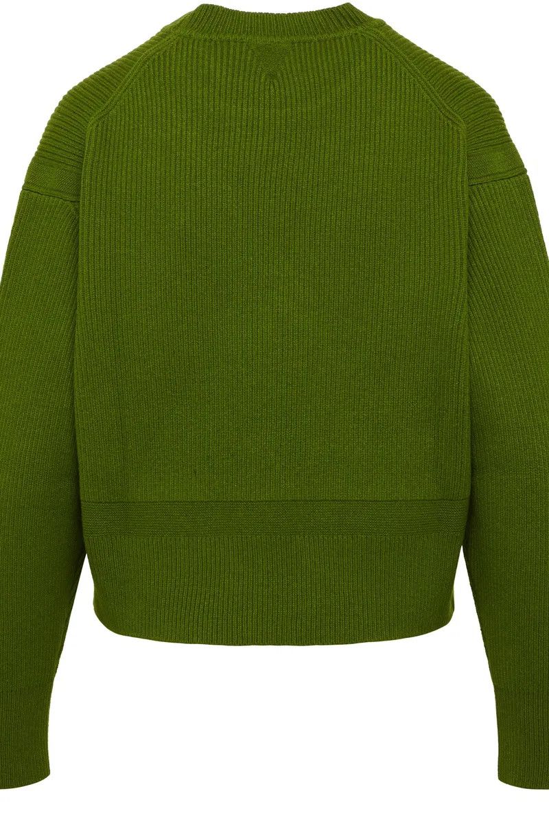 Bottega Veneta Bottega Veneta Ribbed Cashmere Sweater 'Green' Size US L / EU 52-54 / 3 - 2 Thumbnail