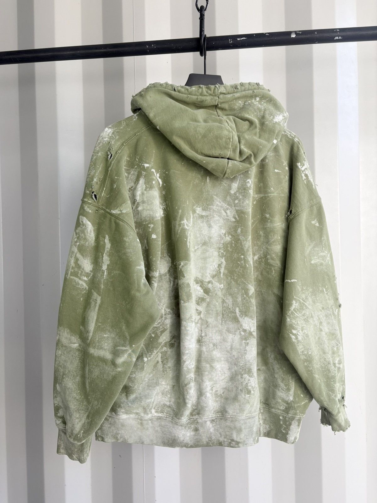 Vintage Thrashed Faded Distressed Zip Hoodie Grunge Band Size US XL / EU 56 / 4 - 3 Thumbnail