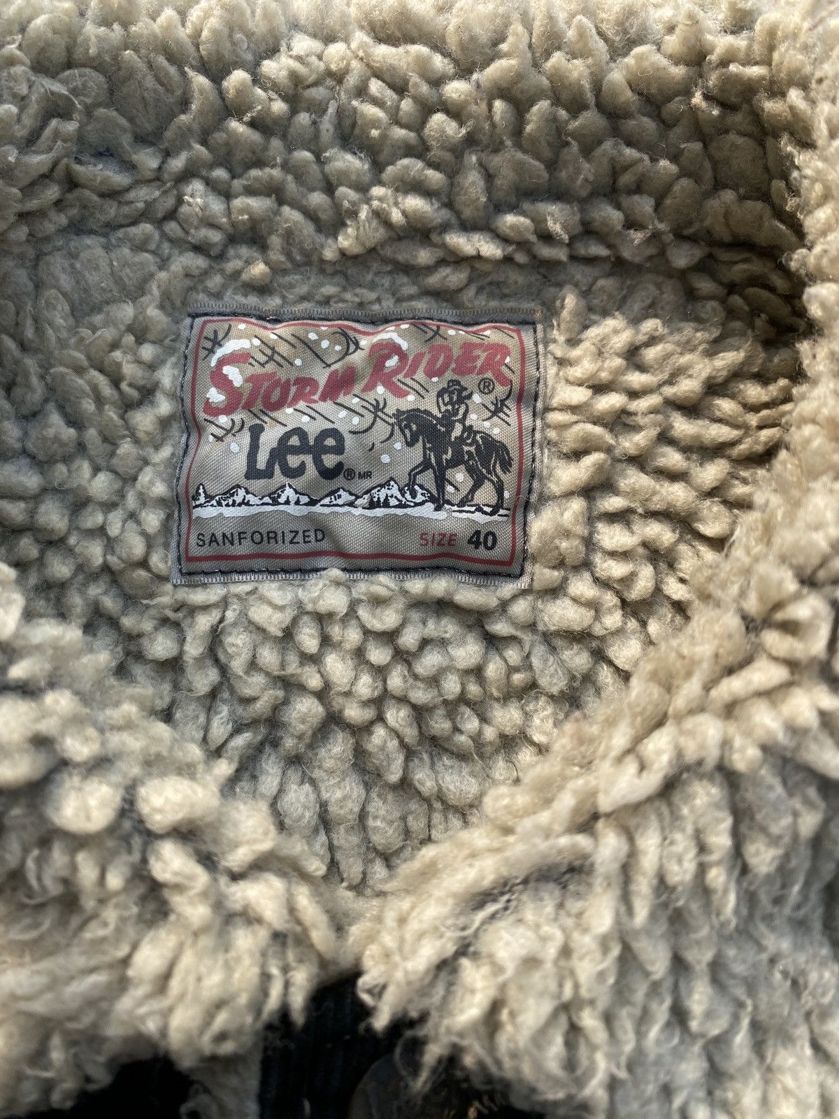 Lee × Vintage Vintage Lee Washed Denim Furr jacket Size US S / EU 44-46 / 1 - 8 Thumbnail