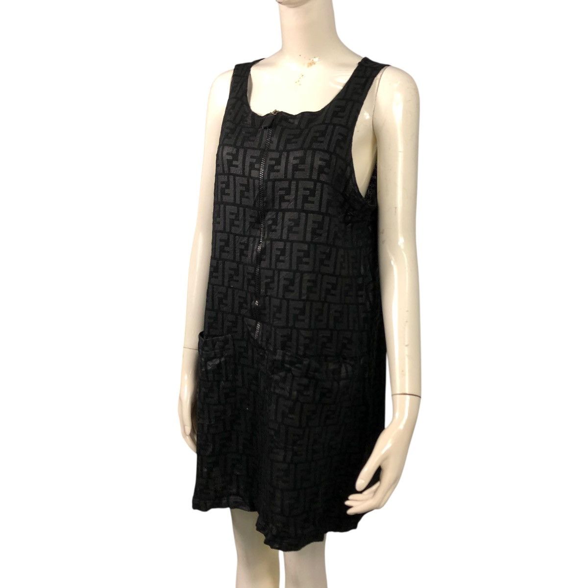 Fendi 🔥VINTAGE DRESS FENDI MONOGRAM ZUCCA FULL PRINT Size M / US 6-8 / IT 42-44 - 2 Thumbnail