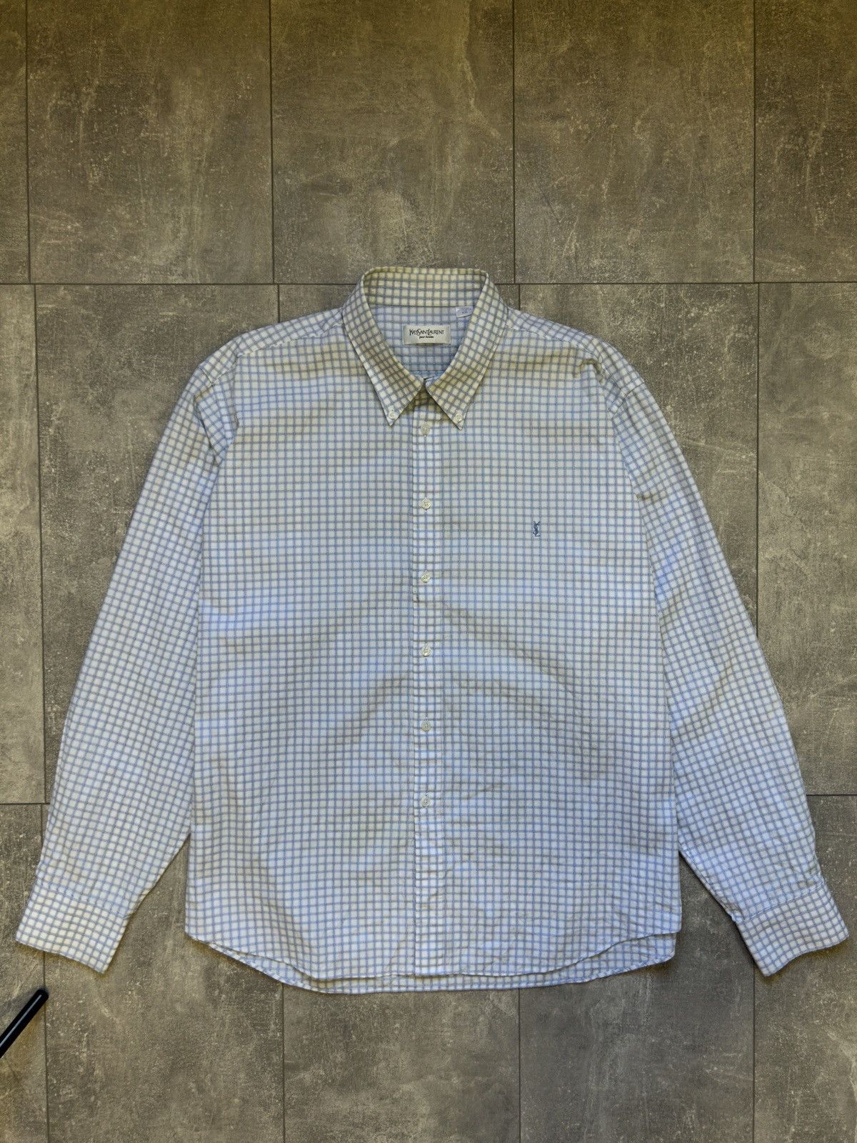 Vintage Mens Vintage Yves Saint Laurent Shirts button up luxury ysl Size US XXL / EU 58 / 5 - 1 Thumbnail