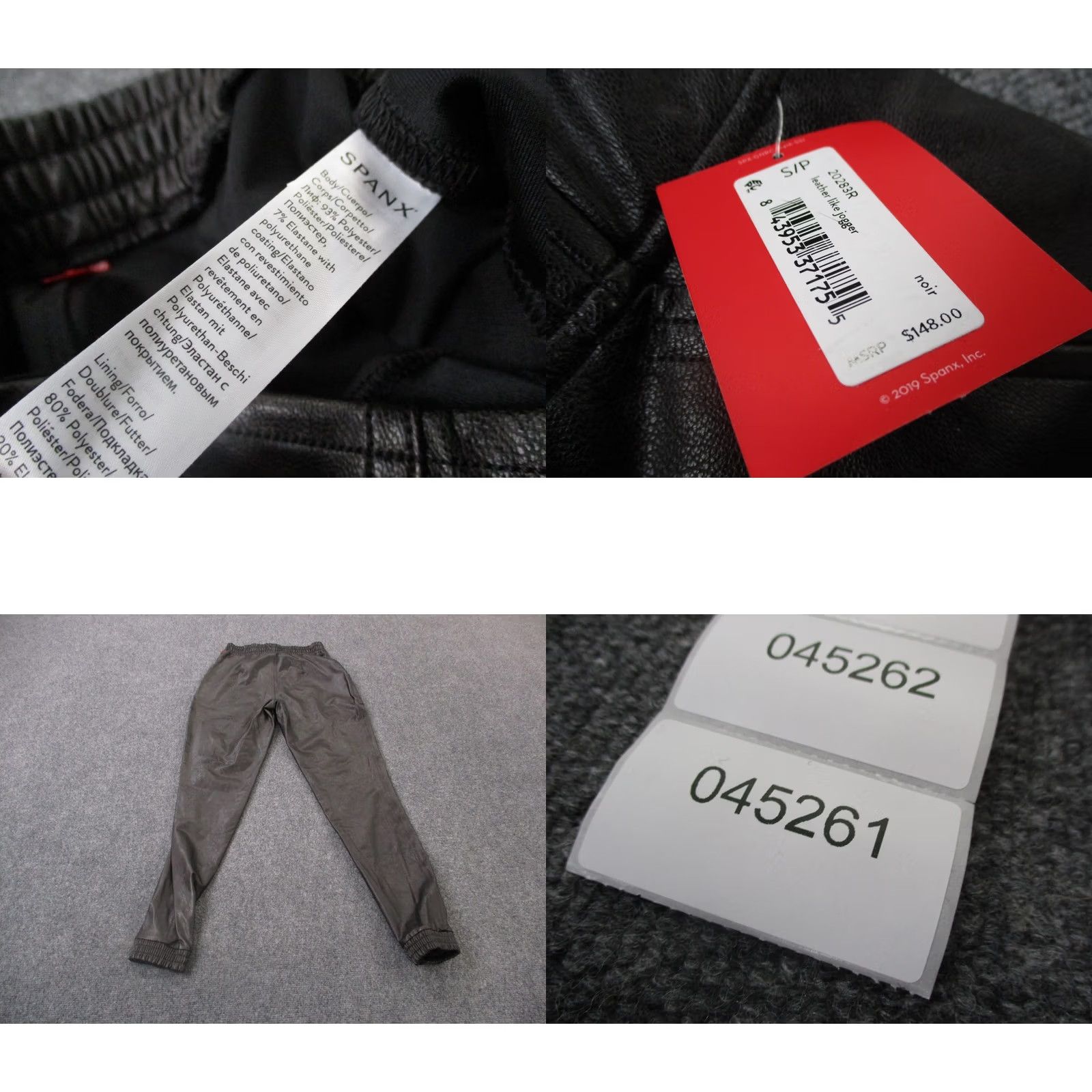 Spanx Spanx Joggers Womens S Faux Leather Like Stretch Gym Yoga Active Casual NEW Pants Size 28" / US 6 / IT 42 - 8 Thumbnail