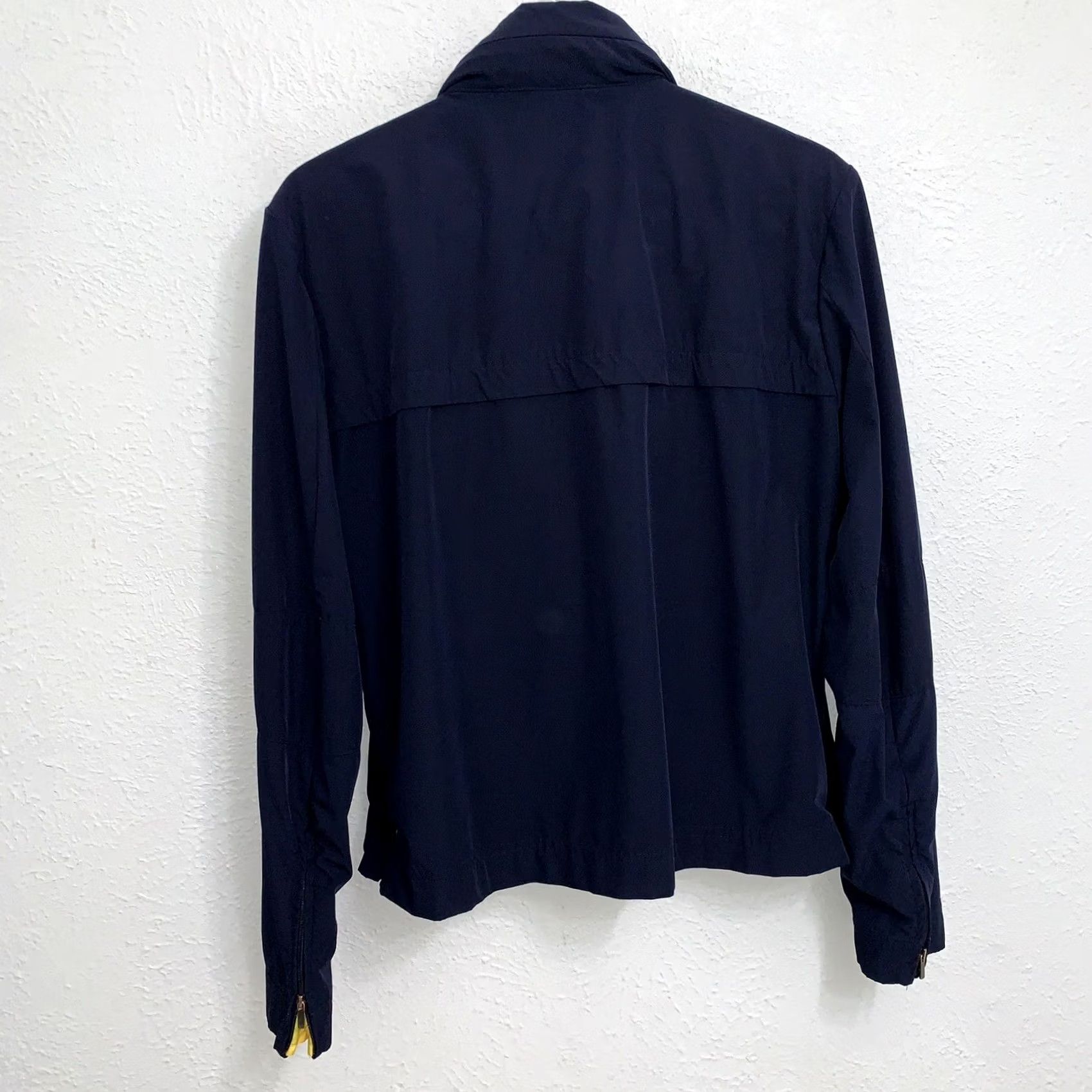 Ralph Lauren Ralph Lauren Golf Windbreaker Hoodie Jacket Blue Women’s SZ Large Full Zip Short 1/2 Zip Pockets Logo Athletic Outdoors Size L / US 10 / IT 46 - 2 Thumbnail