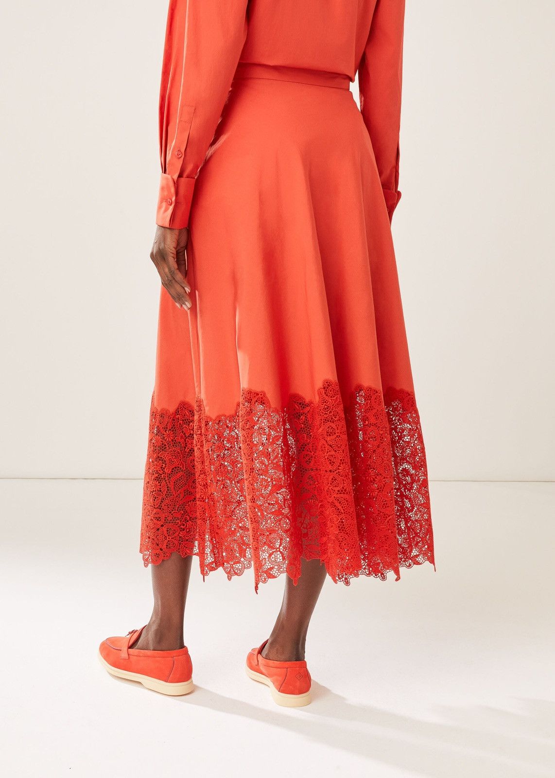 Loro Piana o1srvl11e0424 Skirt in Red Size 34" / US 12 / IT 48 - 4 Thumbnail