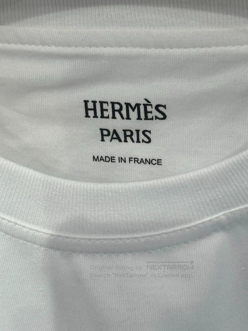 Hermes Hermes Women's 'Canoe' tailored T-shirt short-sleeve Size XS / US 0-2 / IT 36-38 - 3 Thumbnail