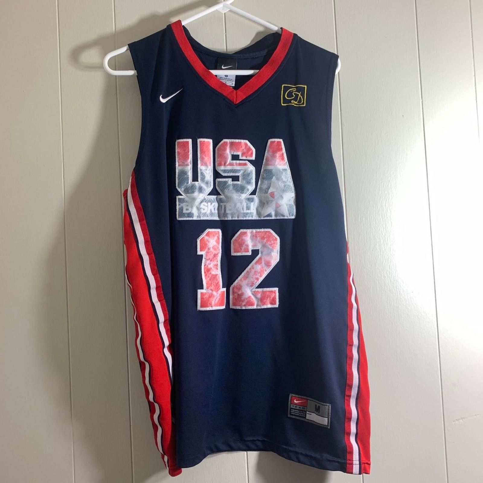 Nike vintage Y2K 2000 USA OLYMPIC BASKETBALL JOHN STOCKTON jersey Size US M / EU 48-50 / 2 - 2 Thumbnail
