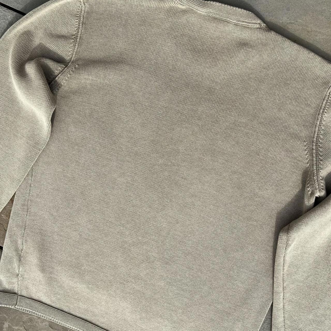 Trussardi Garment Dyed Tan Knit Crewneck Sweater Size US L / EU 52-54 / 3 - 6 Thumbnail