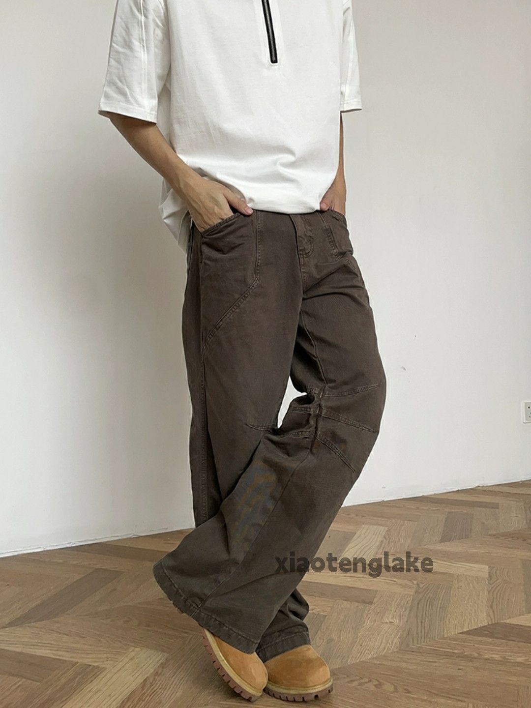 Designer × Japanese Brand × Vintage washed faded cleanfit workwear carpenter flared pants Size US 32 / EU 48 - 2 Thumbnail