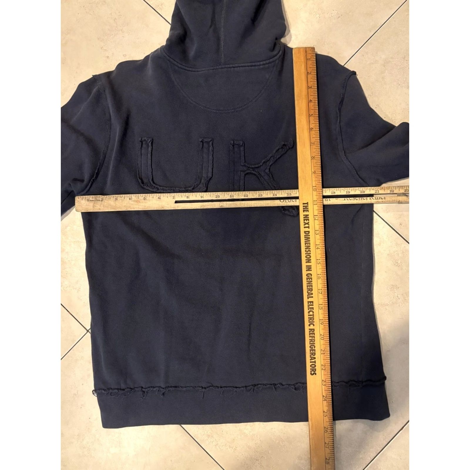 Vintage F.c.u.k. jeans Hoodie Mens Medium Blue Pullover Fleece FC UK Logo Sweatshirt Size US M / EU 48-50 / 2 - 7 Thumbnail