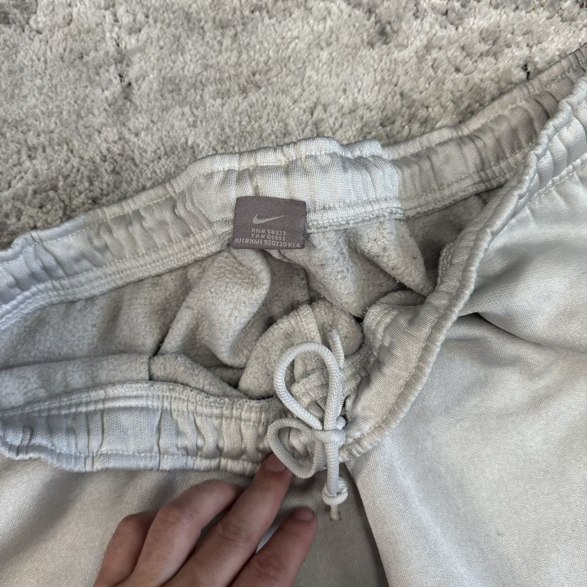 Nike × Vintage Vintage Y2K Nike baggy wide leg light grey sweatpants Size US 40 / EU 56 - 3 Thumbnail