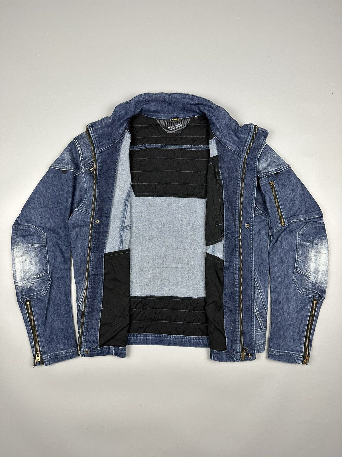 If Six Was Nine × Le Grande Bleu (L.G.B.) NWZ Next Workerz X Feildcore Cordura Denim Jacket Size US XXL / EU 58 / 5 - 9 Thumbnail