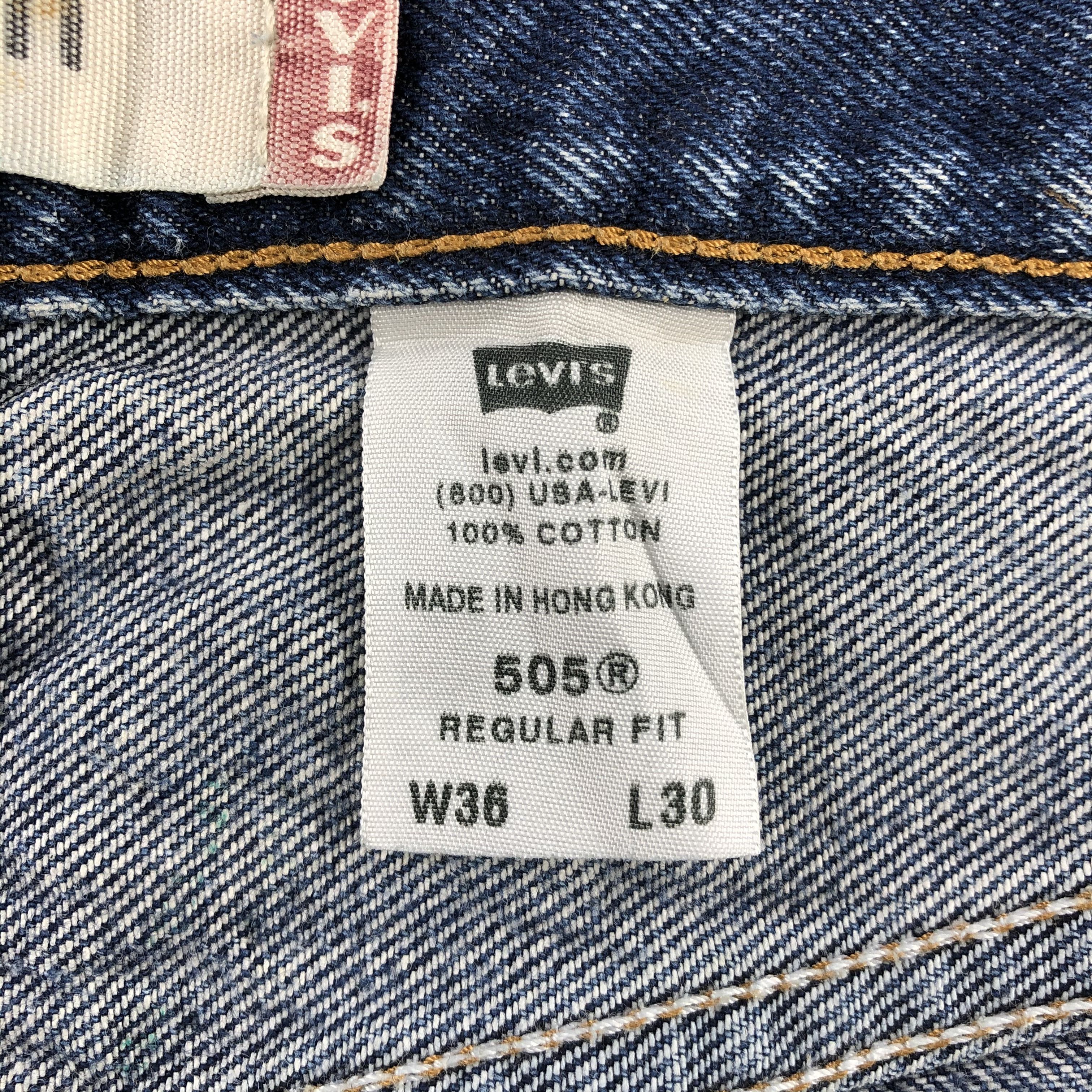 Levi's Vintage Blue Wash Levis 505 Jeans-J2224 Size US 35 - 13 Thumbnail