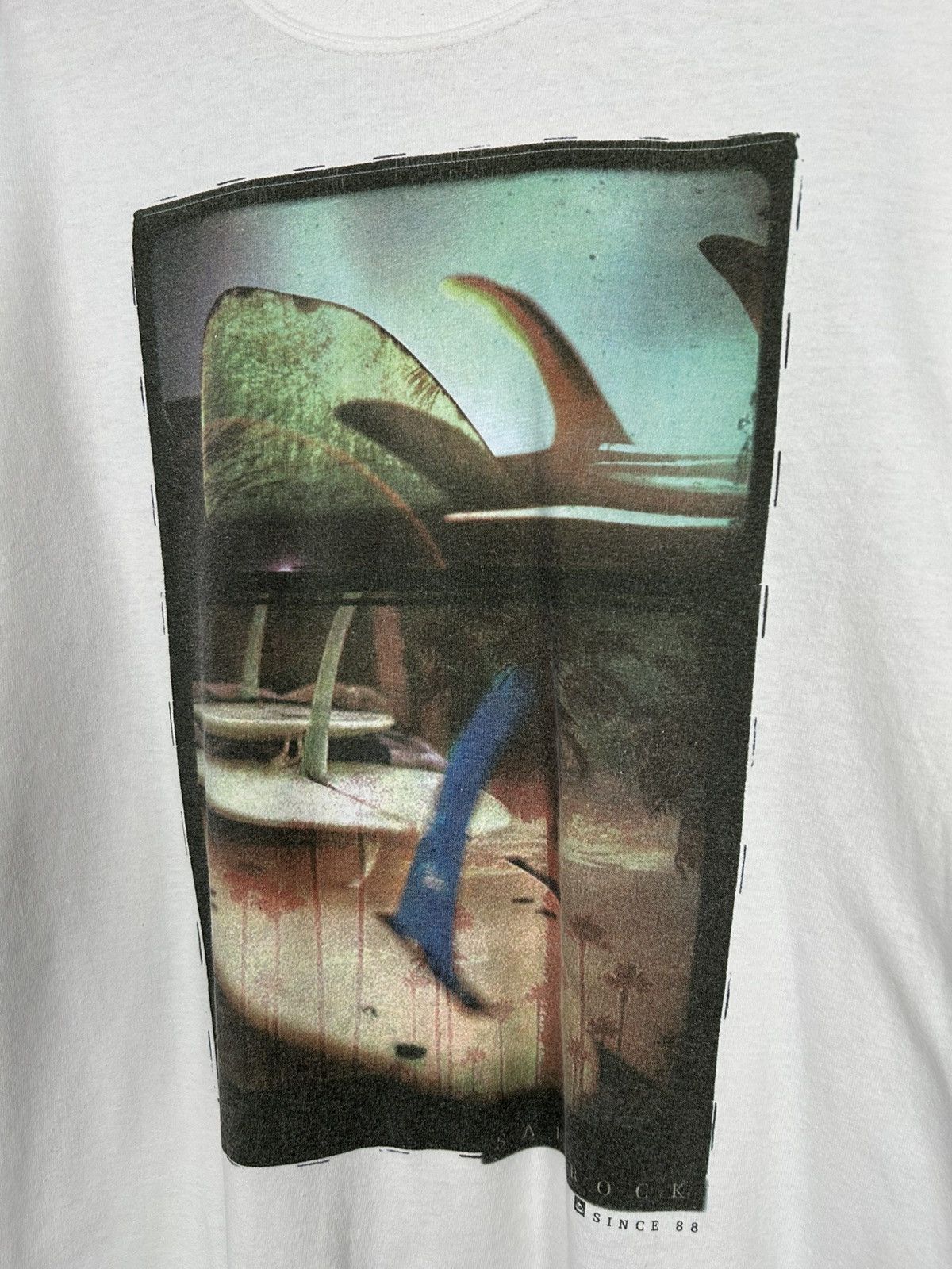 Vintage Vintage Saltrock Rap Baggy Skate Tee Streetwear Boxy Fit 90s Size US XL / EU 56 / 4 - 3 Thumbnail