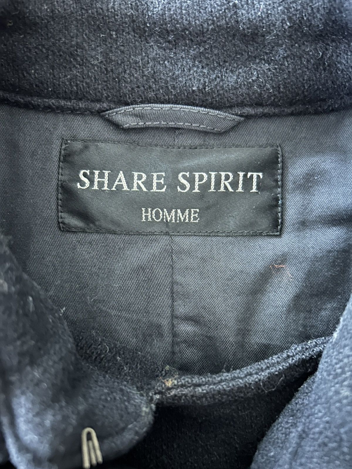 Share Spirit Homme Blackmeans Pea Coat Size US L / EU 52-54 / 3 - 5 Thumbnail