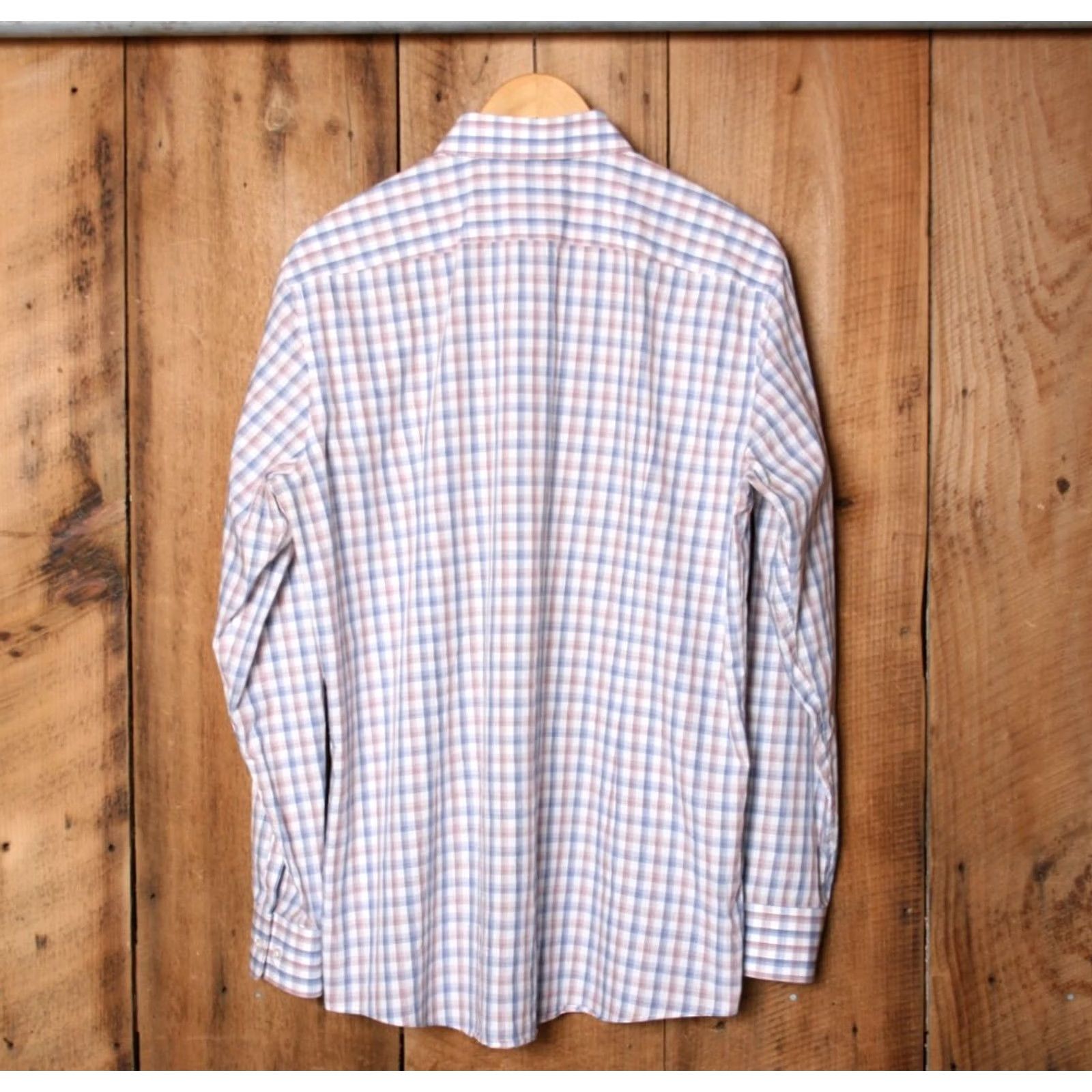 Hugo Boss HUGO BOSS Shirt Plaid Long Sleeve Button Front 16.5 34/35 Blue Red Dress Shirt Mens Regular Size 16.5L Size US XL / EU 56 / 4 - 4 Thumbnail