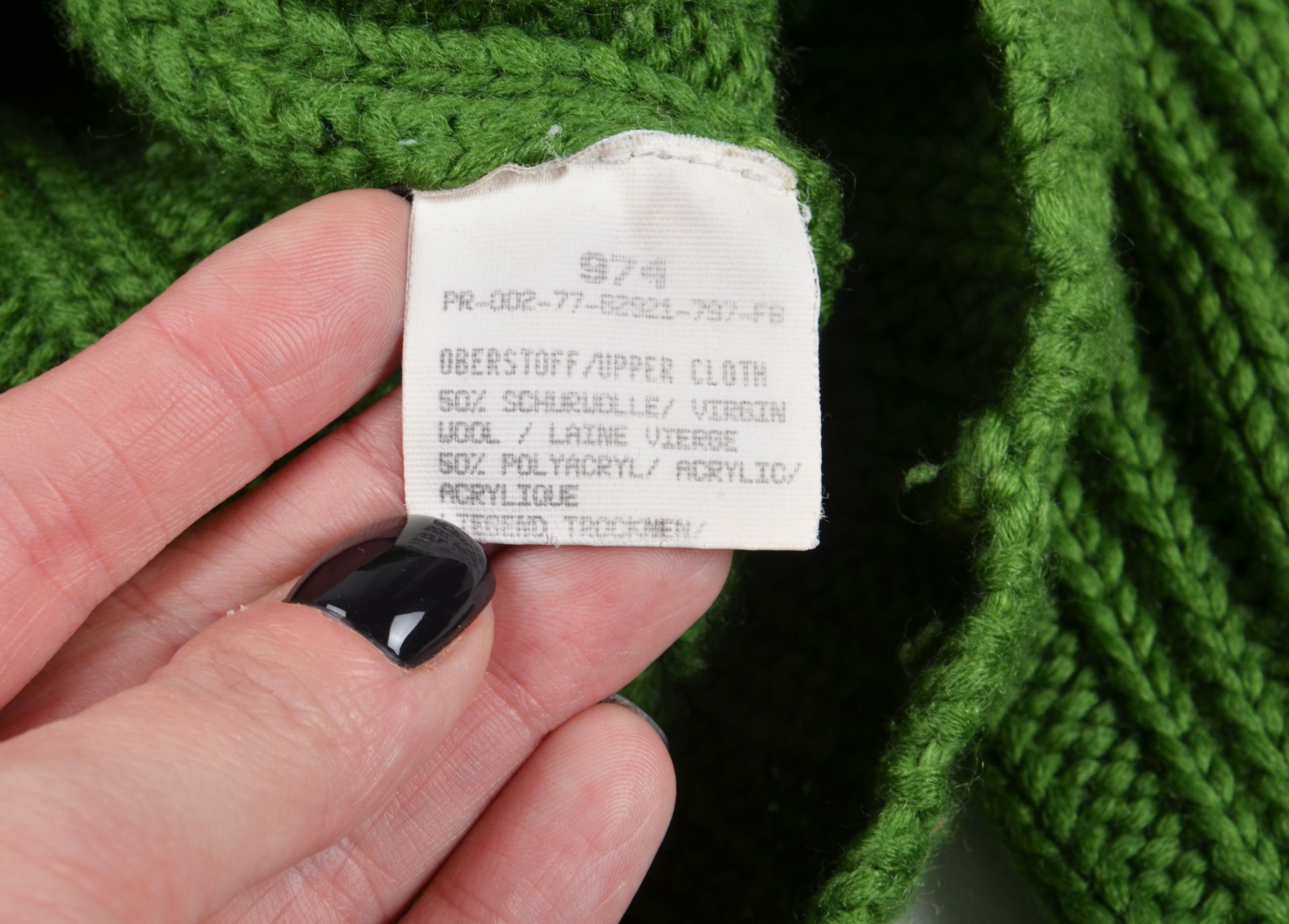 Cerruti 1881 Vintage Cerruti 1881 90's Ribbed Green Wool Blend Sweater Size S / US 4 / IT 40 - 8 Thumbnail