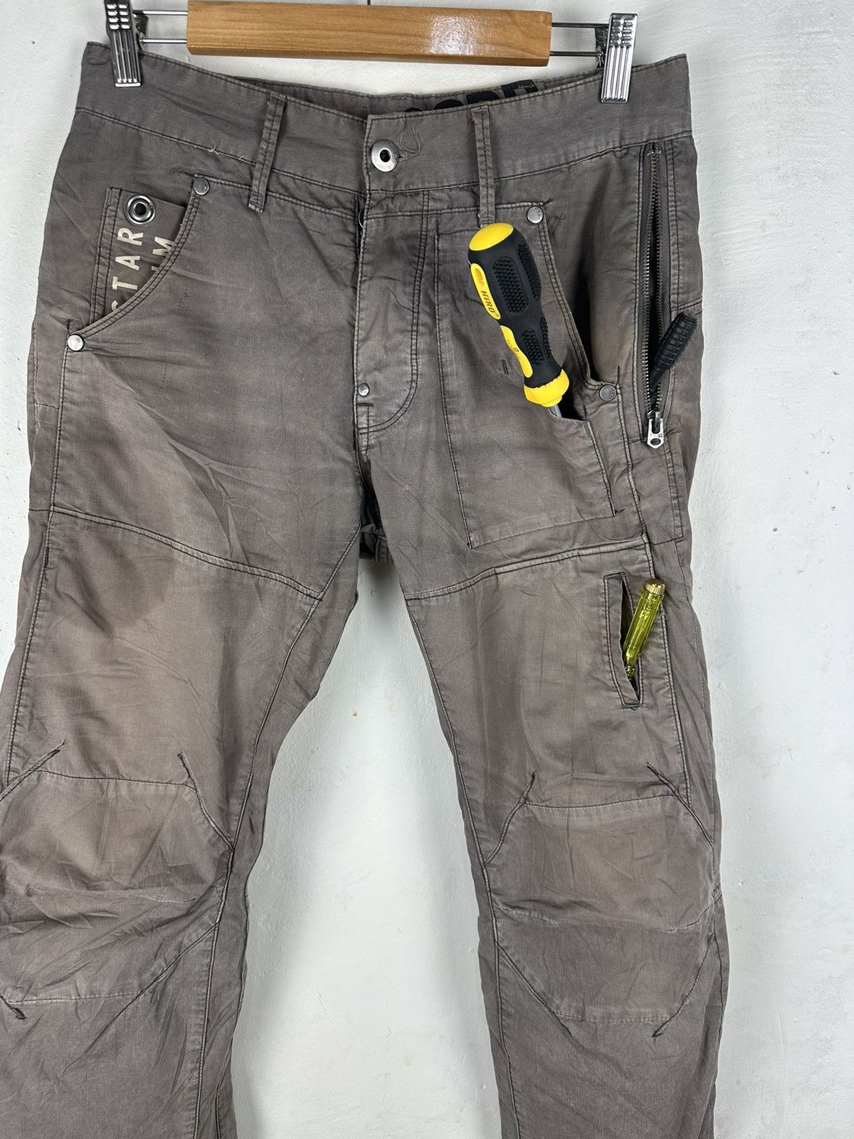 G-Star G STAR RAW DENIM CARGO PANTS MULTIPOCKET STREETWEAR Size US 30 / EU 46 - 9 Thumbnail