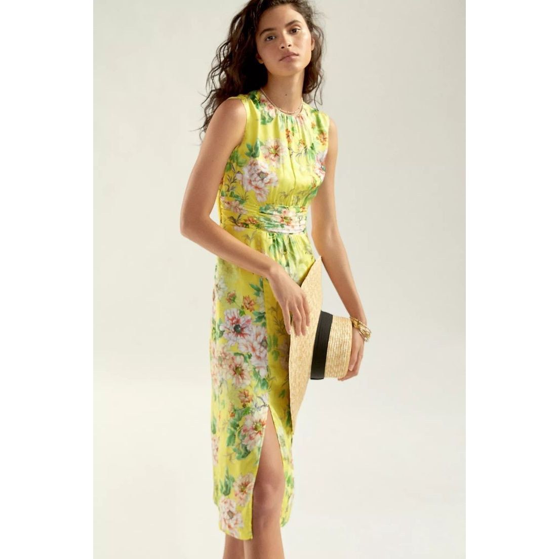 Anthropologie Anthropologie Sparrow Silky Floral Midi Dress $238 SIZE 6 Size M / US 6-8 / IT 42-44 - 1 Thumbnail