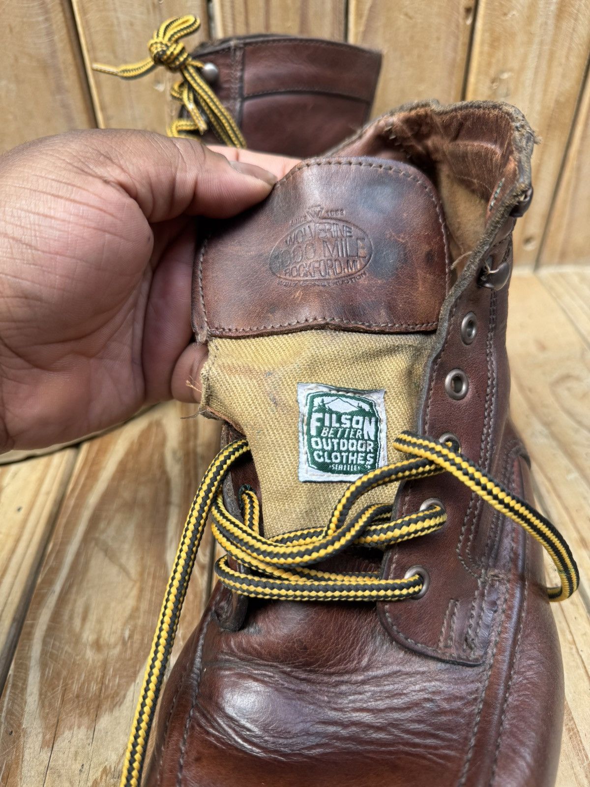 Wolverine Wolverine 1000 Miles x Filson brown leather boots UK 8 USA 9 Size US 9 / EU 42 - 17 Thumbnail