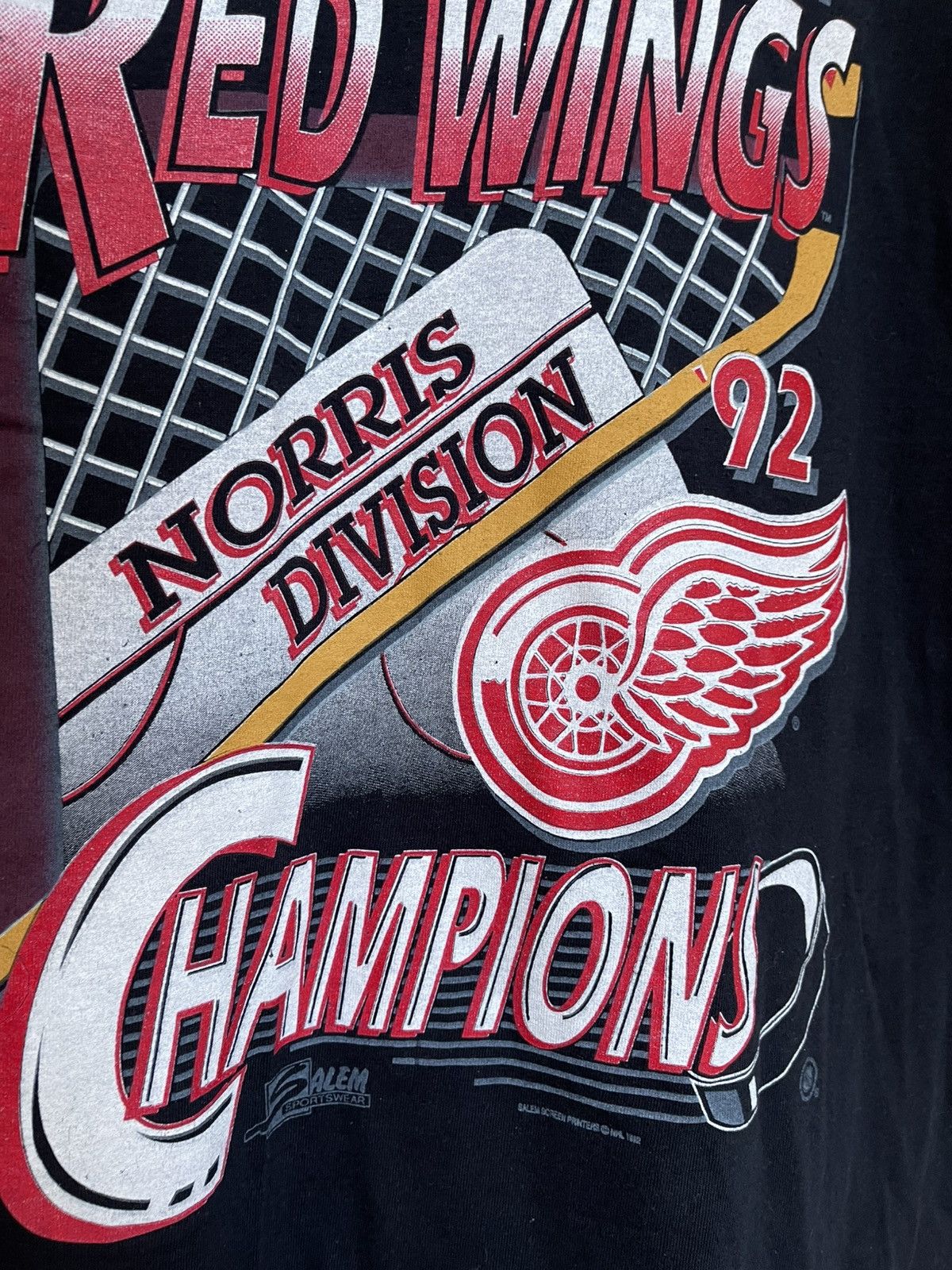 Salem Sportswear Vintage Detroit Red Wings 1992 Norris Champions Size US L / EU 52-54 / 3 - 2 Thumbnail