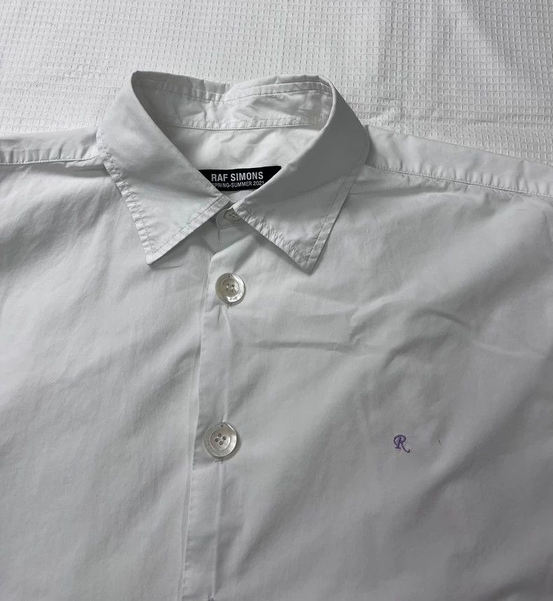 Raf Simons Raf simons White embroidered short-sleeved shirt Size US M / EU 48-50 / 2 - 5 Thumbnail