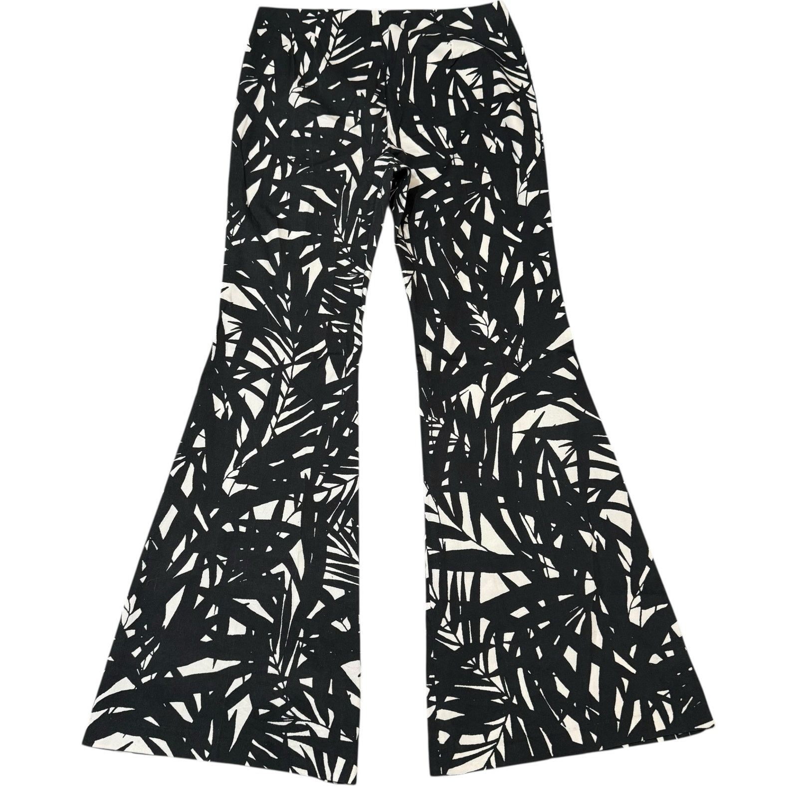 Other Nora Barth Flare Pants Statement Trouser Black White IT 44 Size 30" / US 8 / IT 44 - 10 Thumbnail