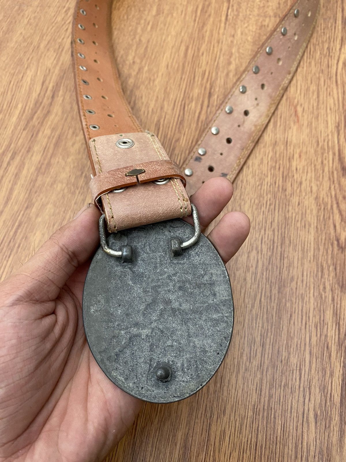 If Six Was Nine × Japanese Brand × KMRii Studded brown leather belt Size ONE SIZE - 3 Thumbnail