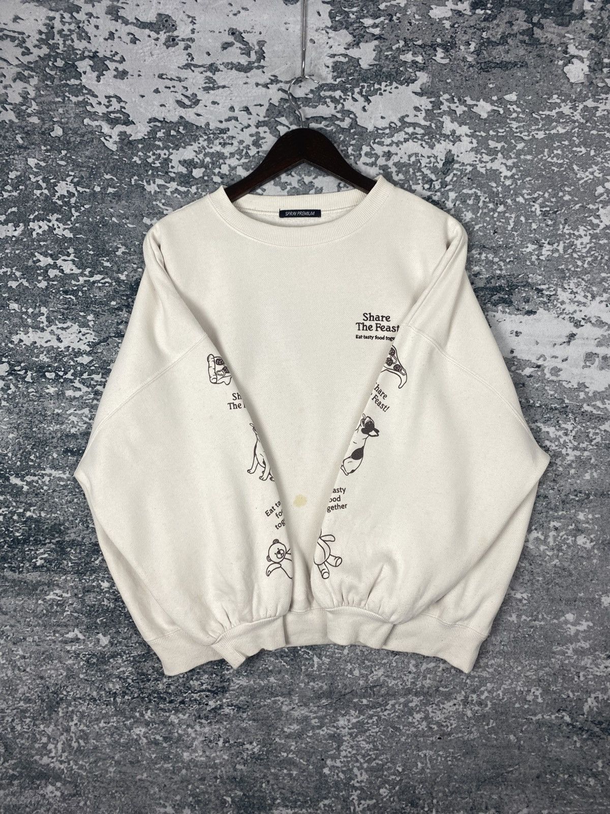 Japanese Brand Vintage Spray Premium Baggy Sweatshirts Size US XXL / EU 58 / 5 - 6 Thumbnail