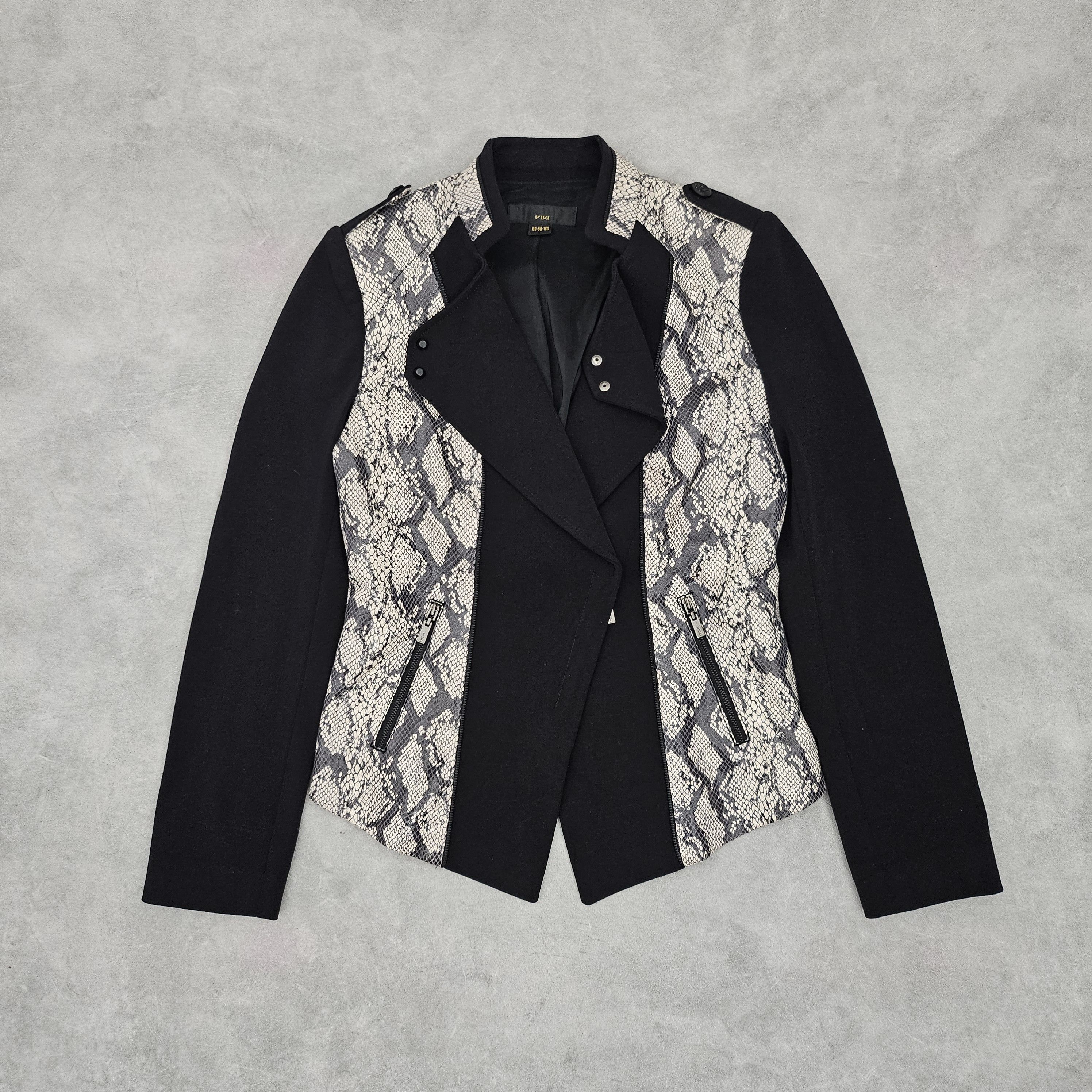 Japanese Brand Viki hybrid snakeskin blazer Size 36S - 1 Thumbnail