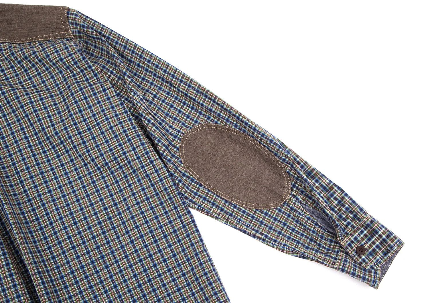 Junya Watanabe Checkered Pocket Shirt in Navy Tea Green, Size XS Size US XS / EU 42 / 0 - 13 Thumbnail